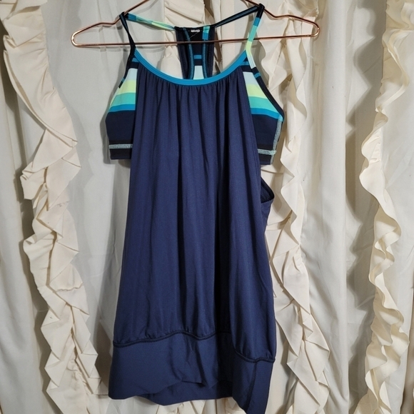 Lululemon No Limits Tank Inkwell Assorted Stripe Surge 4 - Picture 1 of 10